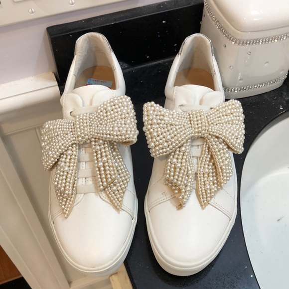 INC International Concepts Shoes - NWT Pearl Bow Sneakers.